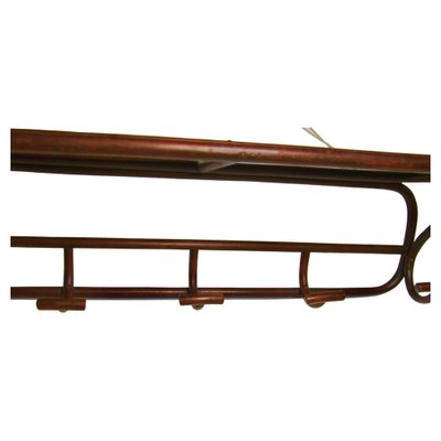 Art Nouveau Bentwood Wall Coat Rack from Thonet-MJY-1209162