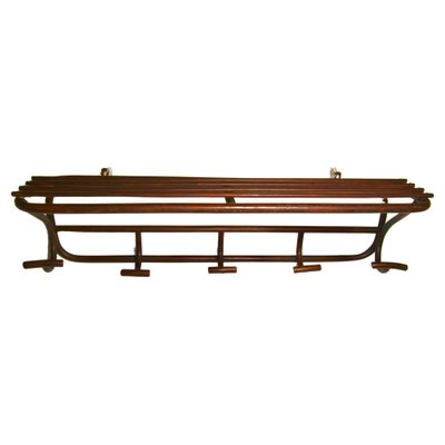 Art Nouveau Bentwood Wall Coat Rack from Thonet-MJY-1209162