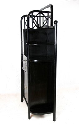 Art Nouveau Black Display Cabinet attributed to Josef Hoffmann for Thonet, 1905-TQA-1796927