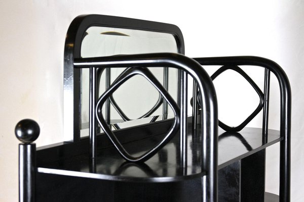 Art Nouveau Black Display Cabinet attributed to Josef Hoffmann for Thonet, 1905-TQA-1796927