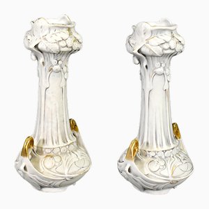 Art Nouveau Bohemia Vases from Royal Dux, 1920s, Set of 2-CTD-1742158