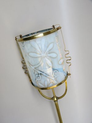 Art Nouveau Brass Ceiling Light-EY-1175416