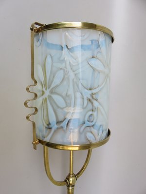 Art Nouveau Brass Ceiling Light-EY-1175416