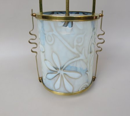 Art Nouveau Brass Ceiling Light-EY-1175416