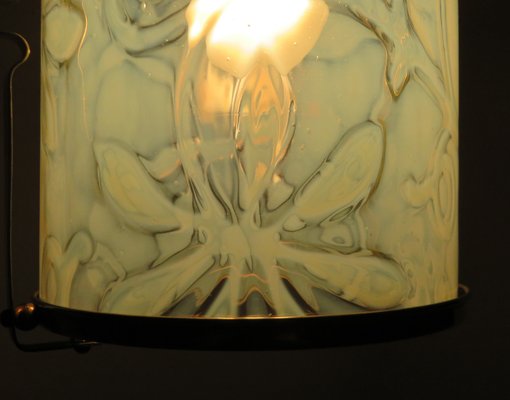 Art Nouveau Brass Ceiling Light-EY-1175416