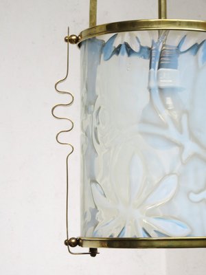 Art Nouveau Brass Ceiling Light-EY-1175416