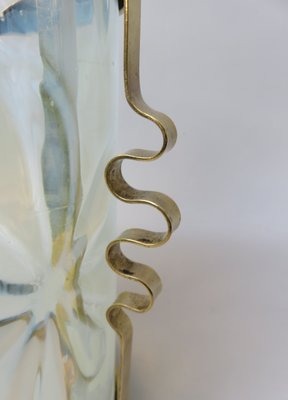 Art Nouveau Brass Ceiling Light-EY-1175416