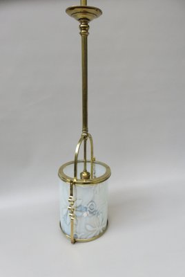 Art Nouveau Brass Ceiling Light-EY-1175416