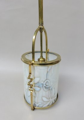 Art Nouveau Brass Ceiling Light-EY-1175416