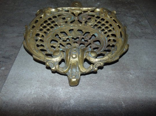 Art Nouveau Brass Fruit Bowl-CAQ-623405