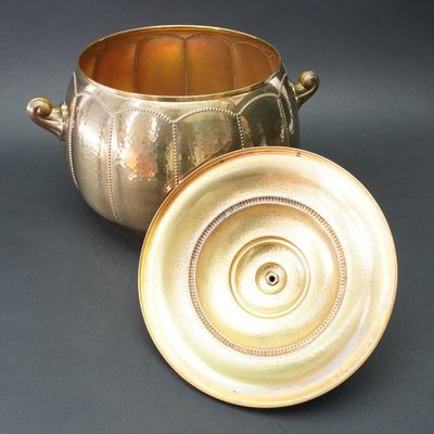 Art Nouveau Brass Punch Bowl from Böhm & Hennen Ignatius Taschner-RST-1244964