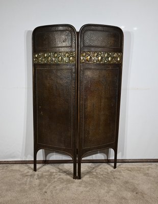 Art Nouveau Brass Screen, 1900-RVK-1793624