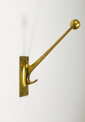 Art Nouveau Brass Wall Hook by Adolf Loos for Knize & Comp. Vienna, Austria, 1909-MWV-1820533