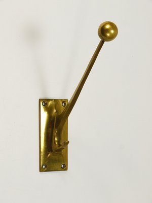 Art Nouveau Brass Wall Hook by Adolf Loos for Knize & Comp. Vienna, Austria, 1909-MWV-1820533