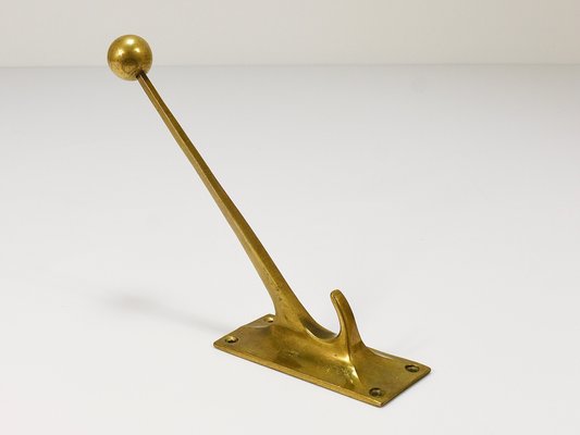 Art Nouveau Brass Wall Hook by Adolf Loos for Knize & Comp. Vienna, Austria, 1909-MWV-1820533