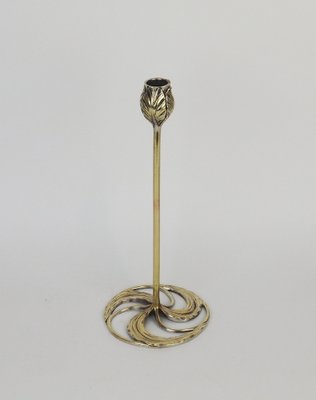 Art Nouveau Bronze Candlesticks by Abel Landry, 1902, Set of 2-LW-1750190