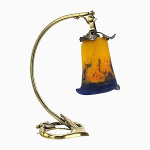 Art Nouveau Bronze Desk Lamp from Muller Freres, Luneville-JUZ-1269443