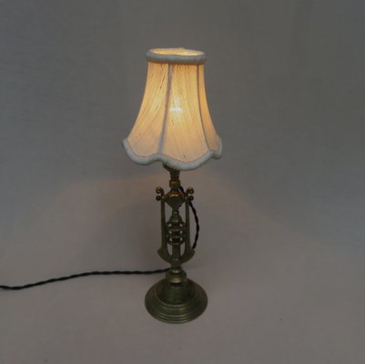 Art Nouveau Bronze Table Lamp-EY-1358263