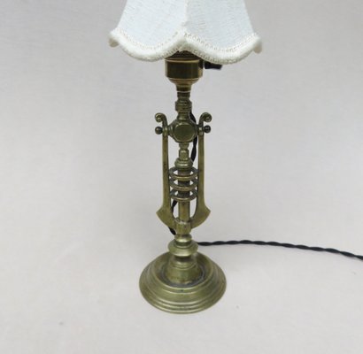 Art Nouveau Bronze Table Lamp-EY-1358263