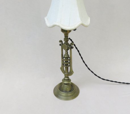 Art Nouveau Bronze Table Lamp-EY-1358263