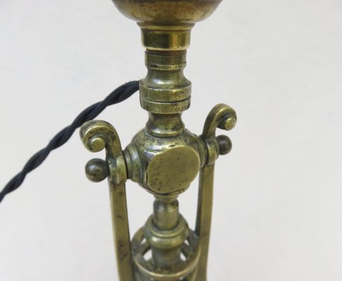 Art Nouveau Bronze Table Lamp-EY-1358263