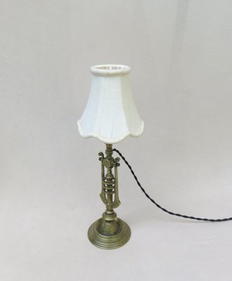 Art Nouveau Bronze Table Lamp-EY-1358263