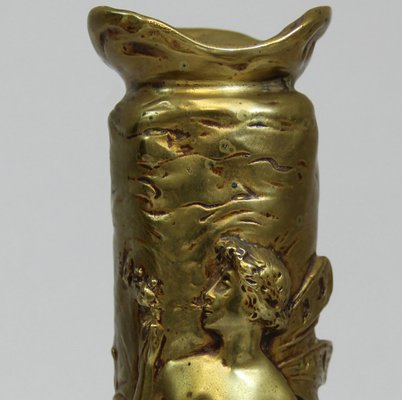 Art Nouveau Bronze Vase by Paul Louche-NE-672697