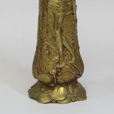 Art Nouveau Bronze Vase by Paul Louche-NE-672697