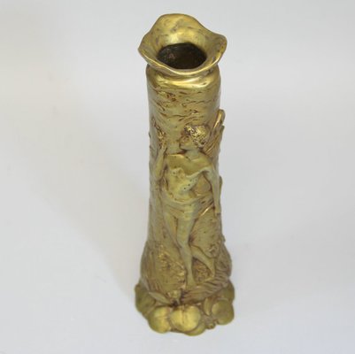 Art Nouveau Bronze Vase by Paul Louche-NE-672697