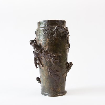 Art Nouveau Bronze Vase from Gustave-Joseph Cheret-FSD-605638