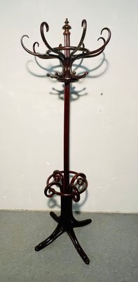 Art Nouveau Brown Beech Coat Rack-NUO-1285512