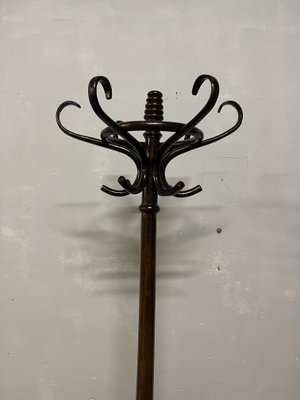 Art Nouveau Brown Beech Coat Rack-NUO-1285498