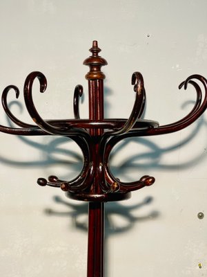 Art Nouveau Brown Beech Coat Rack-NUO-1285512