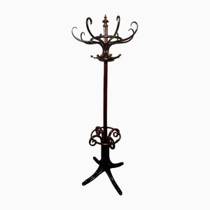 Art Nouveau Brown Beech Coat Rack-NUO-1285512