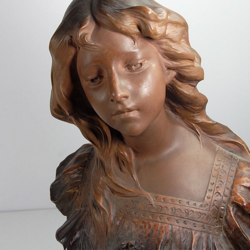 Art Nouveau Bust by Ricardo Aurilli, 1900