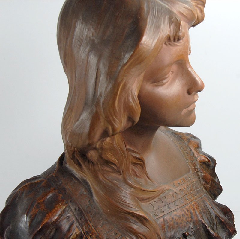 Art Nouveau Bust by Ricardo Aurilli, 1900