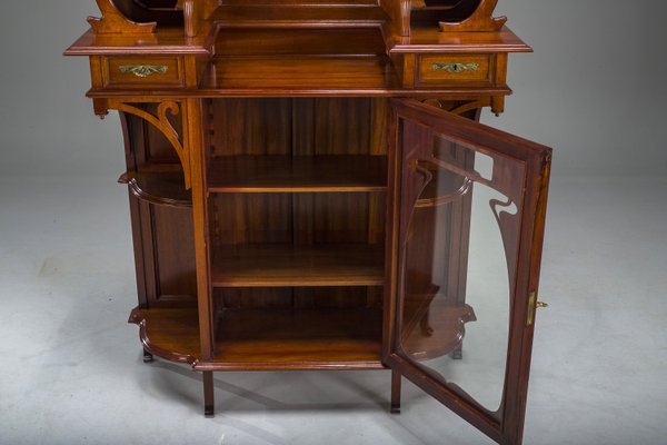 Art Nouveau Cabinet with Mirror, 1890s-ZZH-2038032