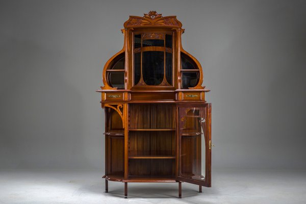 Art Nouveau Cabinet with Mirror, 1890s-ZZH-2038032