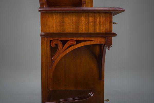 Art Nouveau Cabinet with Mirror, 1890s-ZZH-2038032