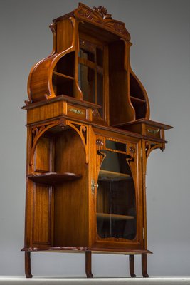 Art Nouveau Cabinet with Mirror, 1890s-ZZH-2038032