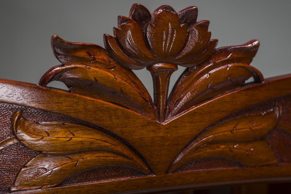 Art Nouveau Cabinet with Mirror, 1890s-ZZH-2038032