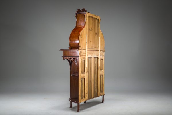 Art Nouveau Cabinet with Mirror, 1890s-ZZH-2038032