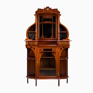 Art Nouveau Cabinet with Mirror, 1890s-ZZH-2038032