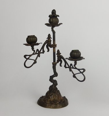 Art Nouveau Candlesticks, 1890s, Set of 2-LW-2024680