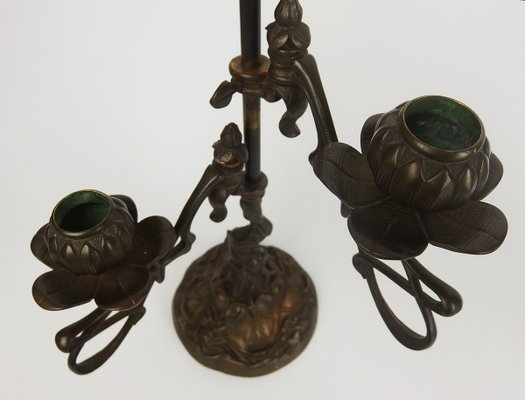 Art Nouveau Candlesticks, 1890s, Set of 2-LW-2024680