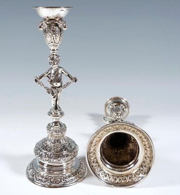 Art Nouveau Candlesticks with Putto, Vienna, 1890s, Set of 2-EMT-1763723