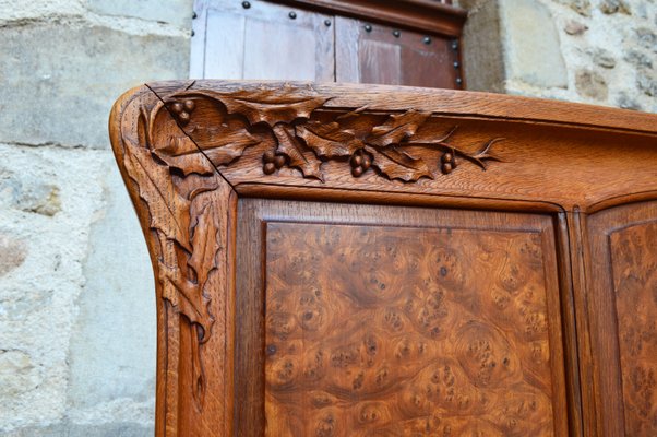 Art Nouveau Carved Bedroom Set attributed to Louis Majorelle, Set of 4-XNH-1017691