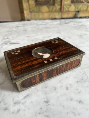 Art Nouveau Casket with a Portrait of a Lady-JO-1728671