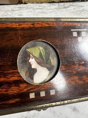 Art Nouveau Casket with a Portrait of a Lady-JO-1728671