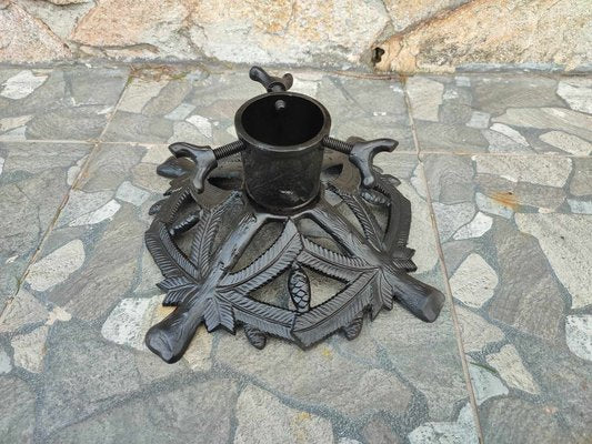 Art Nouveau Cast Iron Christmas Tree Stand-CAQ-1732224